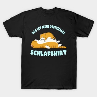 Das ist mein Offizielles Schlafshirt Pyjama lustige Katzen T-Shirt